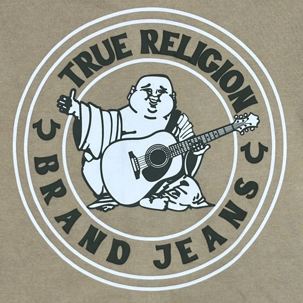 True Religion Zip Hoodie Buddha Logo Seal Sweatshirt NWT